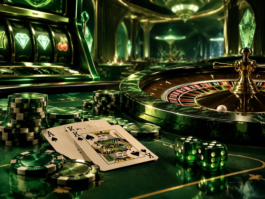 Perangkat permainan digital di area casino